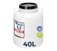 Garronda Barril Alimentario 40 L Boca Ancha Blanco GD-0078