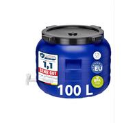 Garronda Cisterna de Agua 100 L con Grifo HDPE Tapa Roscada GD-0092 Azul