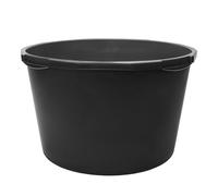 Garronda Gaveta de Obra Redonda 65 L para Mortero y Cemento GD-0170 Negro