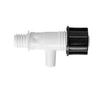 Garronda Grifo de Plástico para Bidón y Barril de Plástico para Extracción Controlada de Agua y Líquidos para Montaje en Depósito y Contenedor GD-0187 Blanco