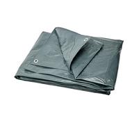 Garronda Lona Impermeable - 3x3 m 120 g/m² - Lona con Ojales - Resistente a los Rayos UV, rasgaduras y Moho - tarp PP para Muebles jardín, Coche, Madera - GD-0162, Gris