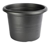 Garronda Macetas Redondas de Plástico para Flores y Plantasi GD-0022 (Grafito, ⌀ 20cm H 14cm)