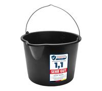 Garronda Pack 10 Cubos de Obra 12 L con Pico Vertedor GD-0168 Negro