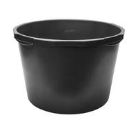 Garronda Pack de 2 Gavetas de Obra Redondas 45 L para Mortero GD-0170 Negro