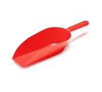 Garronda Pala de plástico para pienso 500 g - Cuchara para alimento de animales, semillas, cereales o harina - Diseño robusto y ergonómico - Fabricada en Europa - Modelo GD-0153 (Rojo)