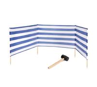 Garronda Pande Largo de privacidad de Beach Protector de Vientos de Acampada con Martillo de Goma GAEX001 (Rayas, 4 m)