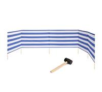 Garronda Pande Largo de privacidad de Beach Protector de Vientos de Acampada con Martillo de Goma GAEX001 (Rayas, 6 m)