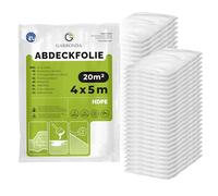 Garronda Plástico Cubretodo para Pintar y Obras 4×5 m, 20 m² - Lámina Protectora de Plastico Multiuso para Cubrir Muebles y Protección del Suelo en Pintura, Uso Interior y Exterior GD-0166 (48 uds)