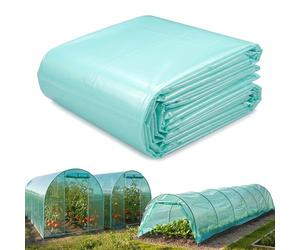 Garronda Plástico para Invernadero de Túnel 6x12 m Profesional - 3 Capas Cubierta Invernaderos Exterior Verde Translúcida 135μm Resistente al Viento UV Plástico Agrícola para Huerto y Jardín GD-0198