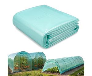 Garronda Plástico para Invernadero de Túnel 6x6 m Profesional - 3 Capas Cubierta Invernaderos Exterior Verde Translúcida 135μm Resistente al Viento UV Plástico Agrícola para Huerto y Jardín GD-0198