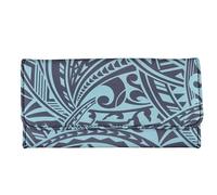 Garronmavis Carteras retro de caballo para mujeres y hombres, Halloween, naranja, calabaza, piel sintética, bolso largo duradero con pintura de puntos de vaca, Bohemia Mandala Swirl Stripes, Informal