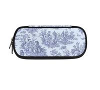 Garronmavis Estuche para lápices con diseño de tortuga marina para niñas y niñas, diseño de libélula de gerbera, gran capacidad, estuche duradero de dibujos animados de dinosaurios, Pintura de paisaje