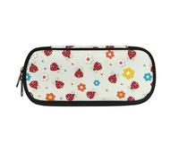 Garronmavis Estuche para lápices de flores y pájaros para niñas y niñas, diseño de corgi, gran capacidad, con lunares, gallo, estuche duradero, Red Swirl Cosmic Space, Mochila escolar