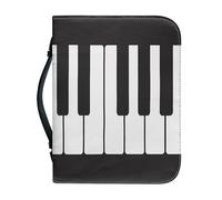 Garronmavis Funda para libros de la Biblia con notas musicales para hombres y mujeres, estuche para libros bíblicos de canciones, partitura de música, cubierta de libro de la Biblia, XL
