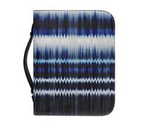 Garronmavis Tie-Die - Fundas de la Biblia a rayas para mujer, funda bíblica a rayas bohemias con asa, bolsa de arte retro para la iglesia, 2XL