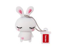 Garrulax Memoria USB de 64 GB actualizada de Silicona Impermeable con diseño de Dibujos Animados de Alta Velocidad USB 2.0 de Almacenamiento de Datos (64 GB, White Rabbit)