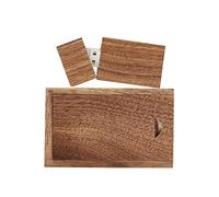 GARRULAX Memoria USB de 8 GB de madera USB 2.0 de alta velocidad, memoria USB de almacenamiento de fecha, disco pendrive U (nogal)