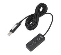 Garsent 3 Teclas de Teclado USB, Teclado Personalizado, Diseño de Braille, Prueba de Agua y Prueba Húmeda, Mouse Personalizable, Teclado, Función Multimedia, Tecla de Programación Macro