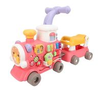 Garsent Baby Walker, Baby Push Walker with Wheels, Multi Funcional Fun Spray Train Baby Learning Walker, Toy de Educación Temprana para Niños Pequeños, Panel de Juego Extraíble, en