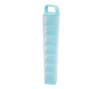 Garsent Bandeja para Cubitos de Hielo de 14 Rejillas con Tapa, Molde para Hielo Vertical a Prueba de Fugas, Fácil Liberación para Camping, Viajes, Oficina, Congelador, Diseño Compacto que Ahorra