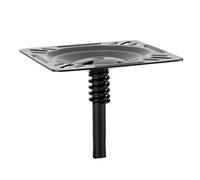 Garsent Base de Montaje para Asiento de Barco con Absorción de Impactos, Acero Galvanizado, Conector para Poste de 3/4 Pulgadas para Pedestal Marino, Reemplazo Universal, Ajuste para Pontón Jon Boats,