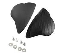 Garsent Bloque de Espejo de Motocicleta, Placas Base, Tapas de Cubierta Decorativas de Repuesto para YZF-R6 R7 2017-2024, Cubierta de Orificio de Espejo de Aleación de Aluminio (BLACK)