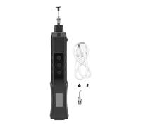 Garsent Bomba de Succión de Soldadura Recargable, Pluma de Vacío ESD con Fuerza de Succión de 200 G, Pantalla a Color de 0,96 Pulgadas y Luz LED, Herramienta de Desoldadura Eléctrica con 2 Boquillas