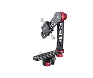 Garsent Cabezal de Trípode de Cardán Panorámico de 720 Grados, Cabezal Panorámico 3D VR de Aleación de Aluminio Resistente con Placa de Liberación Rápida Tipo Arca, para Fotografía