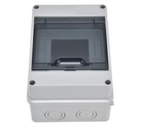 Garsent Caja de Distribución Impermeable Caja de Conexiones IP65 de 5 Vías con Cubierta Transparente de Protección Eléctrica de Plástico ABS + PC para Exteriores para Proyectos Eléctricos, Junta de