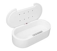 Garsent Caja de Limpieza U V, Caja de Desinfección de Herramientas de Uñas con Aromaterapia, 360 Grados de Limpieza Rápida, Transmisión de Voz, Teléfono U V para Gafas de Cepillo de