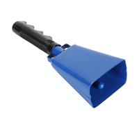 Garsent Campana de Vaca, Ruidosa Campana de Mano con Mango sin Deslizamiento, Instrumento Musical de Percusión para Juegos de Fútbol, campanas, Percusión, Llamada Bell, Farm Ranch (BLUE)