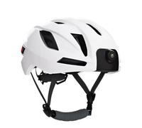 Garsent Casco de Bicicleta con cámara Bluetooth, grabadora de vídeo HD 1080P y luz Trasera, Casco de Ciclismo Inteligente con WiFi, Reproductor de música y Mando a Distancia, batería de 4 Horas