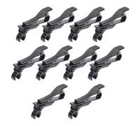 Garsent Clip de Micrófonos, Pinza de Micrófono de Collar de Metal, Diseño de Conveniencia de Compatibilidad Universal, Pinza de Micrófono Lavalier Múltiple para la Enseñanza de Grabación (10PCS)