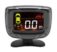 Garsent de ra Dar de Respaldo Inverso para Vehículo, con 4 Sensores de Estacionamiento, Kit de Detección de Distancia Trasera, Advertencia de Sonido por Voz, Monitor de Pantalla LCD,