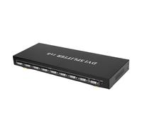 Garsent DVI Splitter, 1 en 8 out DVI 1.3 Splitter de Video, de Control EDID de 4k 30Hz, Enchufe y Reproducción, Adaptador de 8 Puertos para la Enseñanza Multimedia de (Enchufe de la UE)