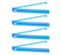 Garsent Empujador de Soporte para Azulejos de Mahjong Azul, Paquete de 4 para Azulejos de Mahjong Americanos de 1,2 Pulgadas, Juego de Estante de Empuje de 18,9 Pulgadas para Noche de Juegos Familiar,