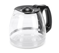 Garsent Jarra de café de Repuesto Universal, Olla de Vidrio para s de Goteo - Vidrio, Mango de Fácil Agarre, Tapa Negra, Marcas de Capacidad, Fácil de Limpiar (Repuesto para taza BD 12 1.8L)