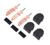 Garsent Kit Hotend Actualizado para Impresora 3D 3 uds., Boquillas de Alta Velocidad con Cubierta de Silicona y Juego de Cepillos, 0,25mm, 0,4mm, 0,6mm