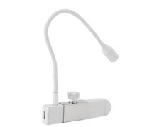 Garsent Lámpara de Pestañas Portátil, U V Ligera con Control de Pedal de Pie, Lámpara de Extensión de Pestañas de Curación Rápida de Mano con Pinzas, Esencial para Curar un Pegamento de (WHITE)