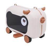Garsent Maleta de Viaje para Niños, Lindo Equipaje de Mano con Ruedas Giratorias, Equipaje con Ruedas para Niños con Cerradura de Combinación, Maleta de Viaje de Aerolínea para (Brown)