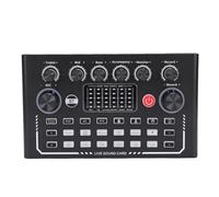 Garsent Mezclador de Audio Profesional, Tarjeta de Sonido de Transmisión en Vivo con Interfaz de Audio, Reducción de Ruido, Tablero de Resonancia de Cambiador de Voz Multi Funcional
