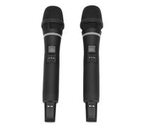 Garsent Micrófono Inalámbrico, Micrófonos Duales Inalámbricos Recargables, 1 a 2 Micrófono de Propósito Múltiple Portátil, Menos Micro de Karaoke de Latencia para Canto, Boda, Discurso,