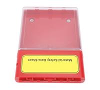 Garsent MSDS Visual Box Gabinete de Almacenamiento de Hojas de Datos de Seguridad Protector Impermeable con Bloqueo Magnético Integrado para Documentos, Soporte de Pared ABS de Nailon Resistente, a