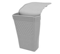 Garsent Organizador del Tenedor del Hierro Plano de la Resistencia Al Calor del Silicón con la Ventosa Fuerte para el Almacenamiento del Cuarto de Baño (GREY)