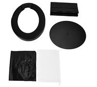 Garsent Orinal de Viaje Portátil Plegable, Fácil de Almacenar, Sensación Cómoda para Sentarse para Viajes Al Aire Libre, Inodoro para Bebés y Adultos, Material ABS (BLACK)