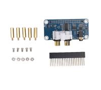 Garsent Placa de Tarjeta de Sonido DAC, Placa de Expansión de Sonido HiFi I2S PCM5122 con Puerto para Auriculares de 3,5 Mm, para Placas Base RasPi 5 4B 3B+ 3B W 2W Pico W Pico 2W