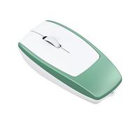 Garsent Ratón Inalámbrico, M109 Pequeño Mouse BT Inalámbrico con Cuerda Anti Perdido y Lector de Tarjetas TF Versátil, 2TB Expandible, Mouse de Computadora Ergonómico para Computadora (Verde Claro)