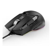 Garsent Ratón para Juegos RGB, Diseño Ergonómico con 7 Modos de Iluminación 16,8 Millones de Colores, 11 Botones Programables 20 Ranuras Macro, dpi Ajustable de 1200 a 12400, para PC,