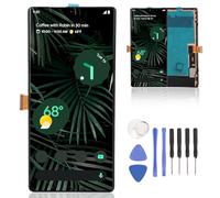 Garsent Reemplazo de Pantalla AMOLED para Pixel 6 Pro 5G G8VOU GLUOG, Conjunto de Digitalizador de Pantalla Táctil de 6,7 Pulgadas con Herramienta, Kits de Reparación de Pantalla