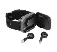 Garsent Reloj Inteligente 2 en 1 con Auriculares NFC Reloj Deportivo Rastreador de Ejercicios 2.01 Pulgadas TFT Inalámbrico Bluetooth Auricular Contador de Pasos Monitor de Ritmo Cardíaco Hombres